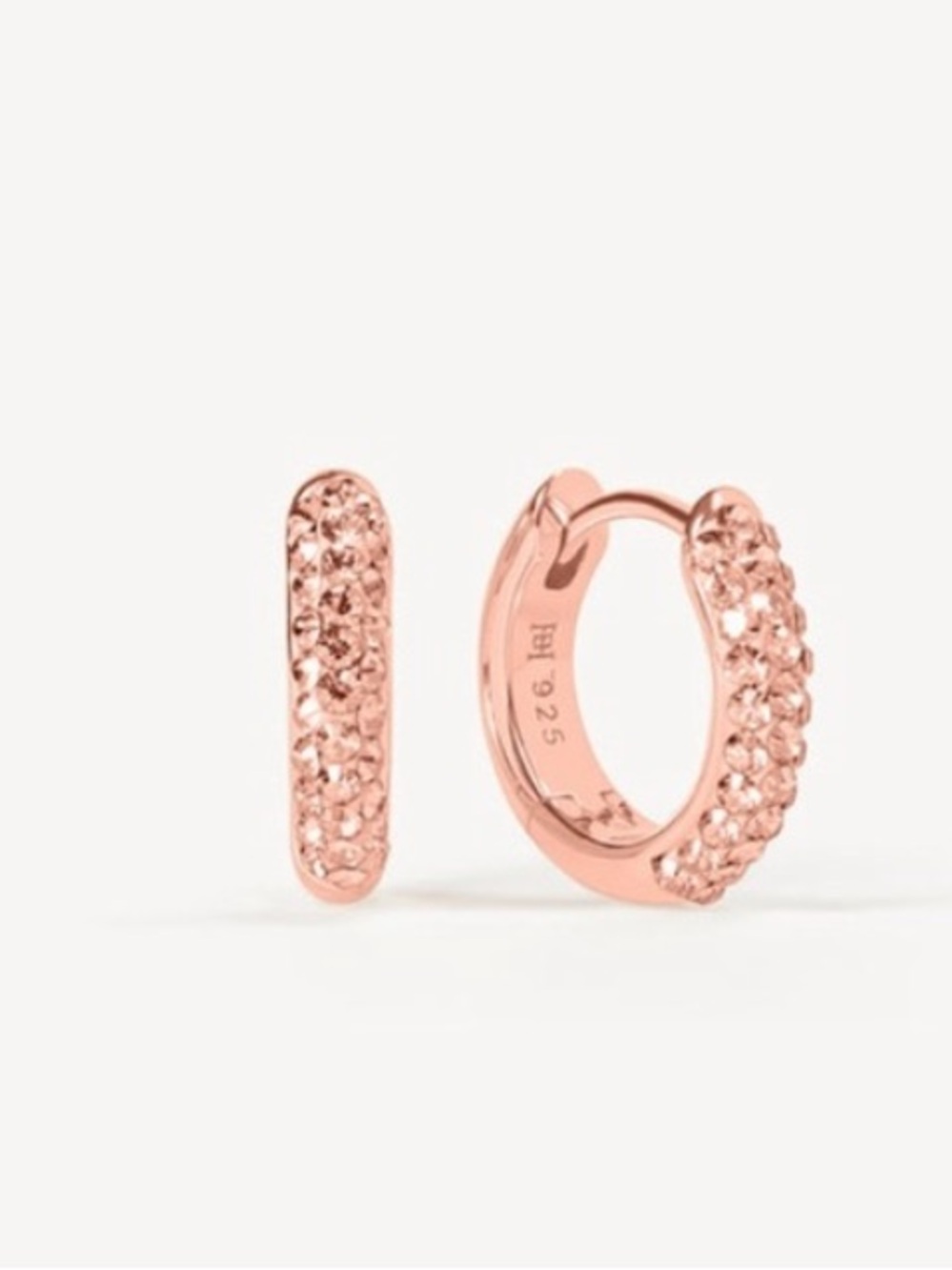 NEW Hillberg & Berk rose gold “Always on sparkle” hoop earrings
Gorgeous!